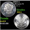 Image 1 : 1882-s Morgan Dollar $1 Grades Choice Unc