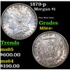Image 1 : 1879-p Morgan Dollar $1 Grades Choice+ Unc