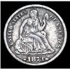 Image 2 : 1873-p Arrows Seated Liberty Dime 10c Grades vf details