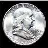 Image 2 : 1949-s Franklin Half Dollar 50c Grades Choice Unc