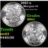 Image 1 : 1887-s Morgan Dollar $1 Grades Select Unc