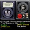 Image 1 : Proof 2013-S 5-Star Generals Arnold & Bradley Modern Commem Half Dollar 50c Graded pr70 DCAM By USCG