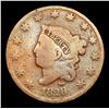 Image 2 : 1828 Coronet Head Large Cent Large narrow Date  1c Grades vg+