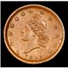 Image 2 : 1863 Army & Navy Civil War Token F-8/314a 1c Grades Select AU