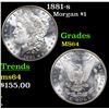 Image 1 : 1881-s Morgan Dollar $1 Grades Choice Unc