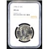 Image 2 : NGC 1986-d Kennedy Half Dollar 50c Graded ms66 By NGC