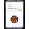 Image 2 : NGC 1986-p Lincoln Cent 1c Graded ms66 rd By NGC