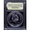 Image 2 : Proof 1990-P Eisenhower Modern Commem Dollar $1 Graded GEM++ Proof Deep Cameo By USCG