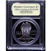 Image 2 : Proof 1995-P Olympics Cycling Modern Commem Dollar $1 Graded GEM++ Proof Deep Cameo By USCG