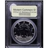Image 2 : Proof 2015-P U.S. Marshals Service Modern Commem Dollar $1 Graded GEM++ Proof Deep Cameo By USCG