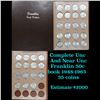 ***Auction Highlight*** Complete Franklin 50c book 1948-1963  35 coins (fc)