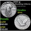 Image 1 : 1927-p Standing Liberty Quarter 25c Grades xf+