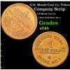 G.H. Meade Coal Co. Token Grades xf+