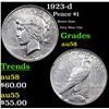 1923-d Peace Dollar $1 Grades Choice AU/BU Slider