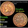 (1863) Army & Navy Civil War Token F-10/298a 1c Grades vf details