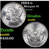 Image 1 : 1884-o Morgan Dollar $1 Grades GEM+ Unc