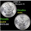Image 1 : 1887-o Morgan Dollar $1 Grades Choice Unc