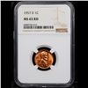Image 2 : NGC 1957-d Lincoln Cent 1c Graded ms65 rd By NGC