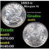 Image 1 : 1883-o Morgan Dollar $1 Grades GEM Unc