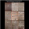 Image 1 : ***Auction Highlight*** Complete Washington 25c book 1932-1998 186 coins including 27 proof coins (f