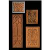 Image 1 : GROUP OF FOUR (4) EARLY OA MASTER PATTERN CLASSICAL PANEL CARVINGS