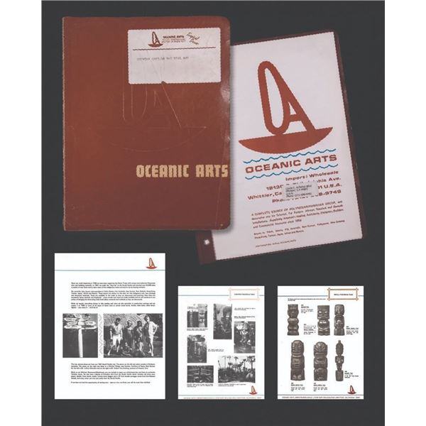 OCEANIC ARTS MOST COMPLETE "COUNTER COPY" INVENTORY CATALOG IN BINDER