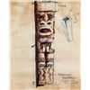 Image 2 : SET OF TWO (2) TIKI APARTMENT COMPLEX COLUMN FIGURAL DESIGN DRAWINGS.