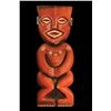 Image 1 : #446 "NEW GUINEA WALL FIGURE" POLYCHROMED WALL MASTER SAMPLE CARVING