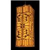 Image 1 : #2312 "RATTAN BASKET LIGHT" OA LAMP