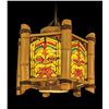 Image 1 : #2384-S "BORA BORA BAMBOO SHADE" OA LAMP