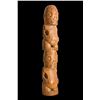 Image 1 : #156 DOUBLE STACKED "MARQUESAN TIKI POSTMASTER PATTERN CARVING