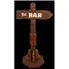 Image 1 : "THE BAR" DIRECTIONAL SIGN - DOUBLE SIDED