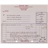 Image 1 : OCEANIC ARTS JOB INVOICE - EARLY "THE TIKIS" SIGNED BY DANNY BALSZ