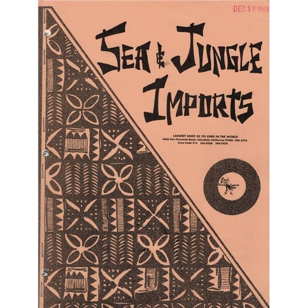 SEA & JUNGLE CATALOG with PRICE LISTS, EXTRAS.