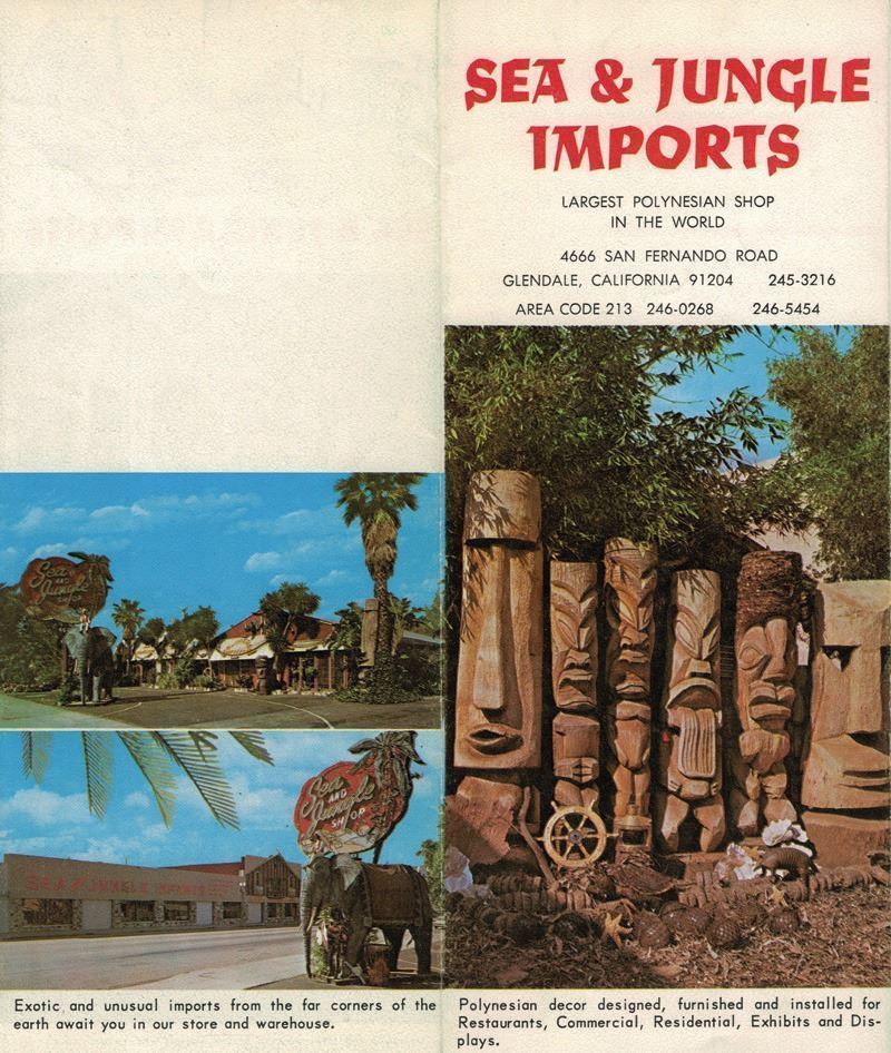 SEA & JUNGLE FOLD OUT CATALOG.