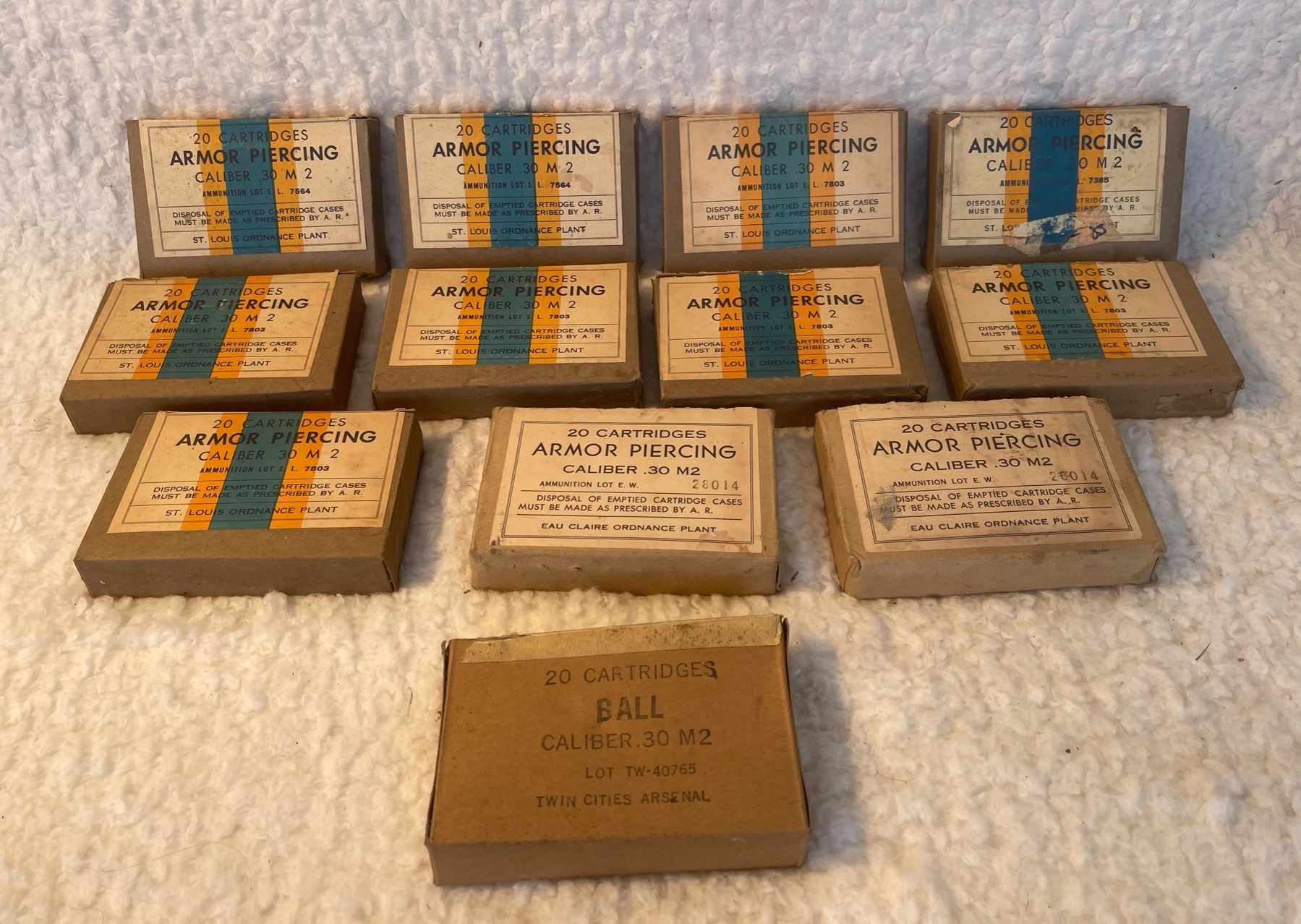 ARMOR PIERCING AMMO LOT .30M2