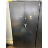 Image 1 : Large Black Metal 2 door Office Storage Cabinet