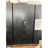 Image 1 : Large Black Metal 2 door Office Storage Cabinet