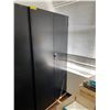 Image 1 : Large Black Metal 2 door Office Storage Cabinet