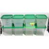 Image 1 : LOT OF EIGHT 3.5L CAMBRO INGREDIENT BINS W/ LIDS