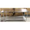 NEW 30"X72"X34" STAINLESS STEEL WORKTABLE W/