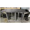 Image 1 : COMMERCIAL FOOD SERVICE CART W/ SHELF EXTENSIONS