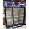 Image 1 : QBD TRIPLE GLASS DOOR COMMERCIAL DISPLAY COOLER * AS IS, NOT CIRCULATING AIR