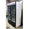 Image 1 : NEW 1075L UPRIGHT HINGED DOUBLE GLASS DOOR COOLER