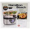 Image 1 : NEW HAMILTON BEACH 5.5QT DIGITAL FOOD STEAMER