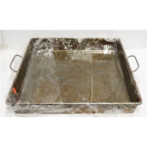 20  X 20  X 3  COMMERCIAL STRAPPED ROASTING PAN