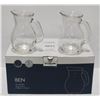 Image 1 : 6 NEW VITRUM BEN 19.9OZ/500ML GLASS PITCHERS