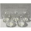 Image 1 : LOT OF 5 LUMINARC GLASS VASES