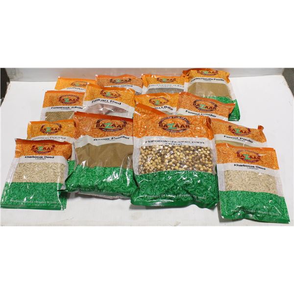 FLAT OF 15 PACKS OF ASSORTED SPICES