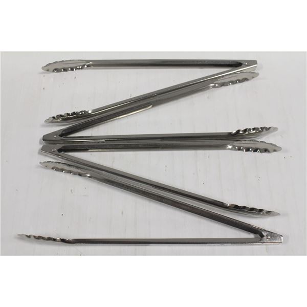 3 NEW JOHNSON ROSE 16" S/S UTILITY TONGS